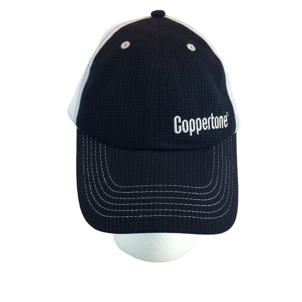 Coppertone  Baseball Cap Lightweight Mesh Blue White Adjustable One Size u